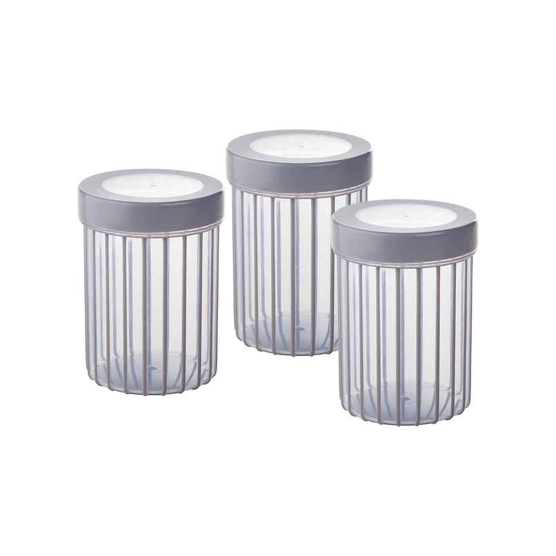 Joyo Better Home Linea Container 560 ml (3 Pcs Set)- Grey Joyo Better Home Linea Container 560 ml (3 Pcs Set)- Grey