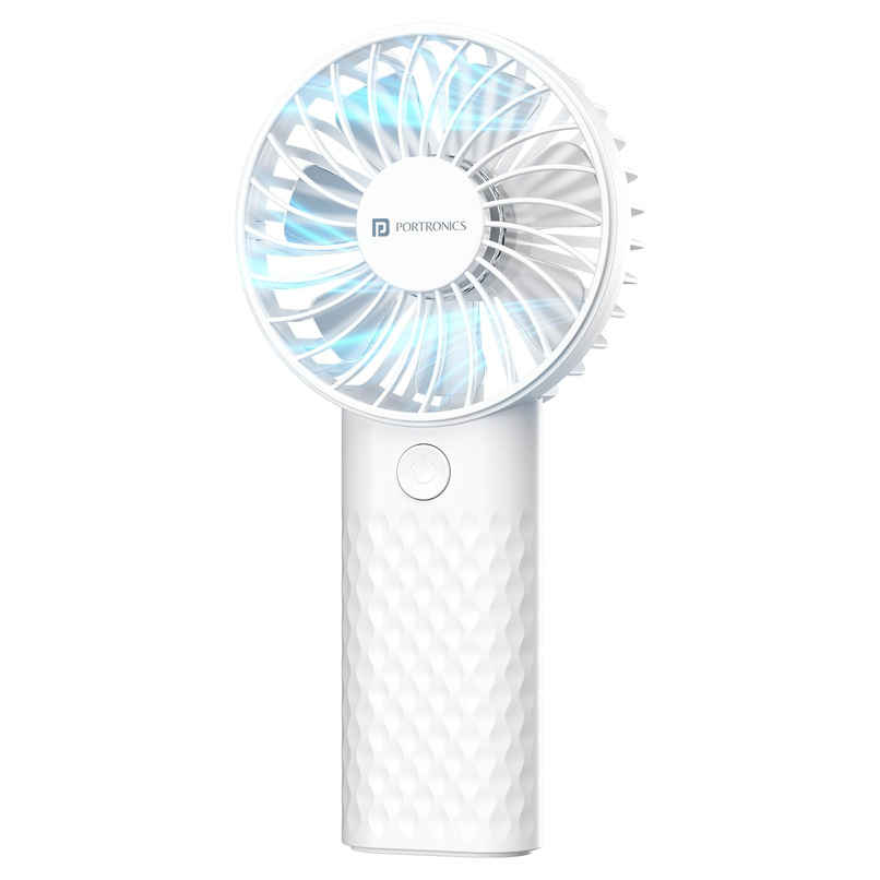 Portronics Toofan Mini 2 HIgh Speed Handheld fan, White