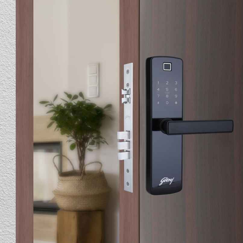 Godrej Smart Lock Catus Touch Plus | 4-in-1 Access | Fingerprint, RFID, Pin, Mechanical Key Godrej Smart Lock Catus Touch Plus | 4-in-1 Access | Fingerprint, RFID, Pin, Mechanical Key