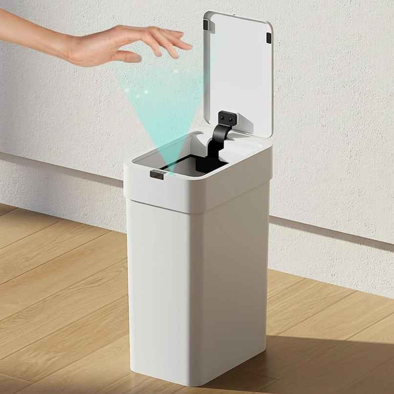 House of Quirk Automatic Touchless Trash Can | Motion Sensor Smart Dustbin | Waterproof Bathroom Garbage Bin for Home, Office & Dorm | White House of Quirk Automatic Touchless Trash Can | Motion Sensor Smart Dustbin | Waterproof Bathroom Garbage Bin for Home, Office & Dorm | White