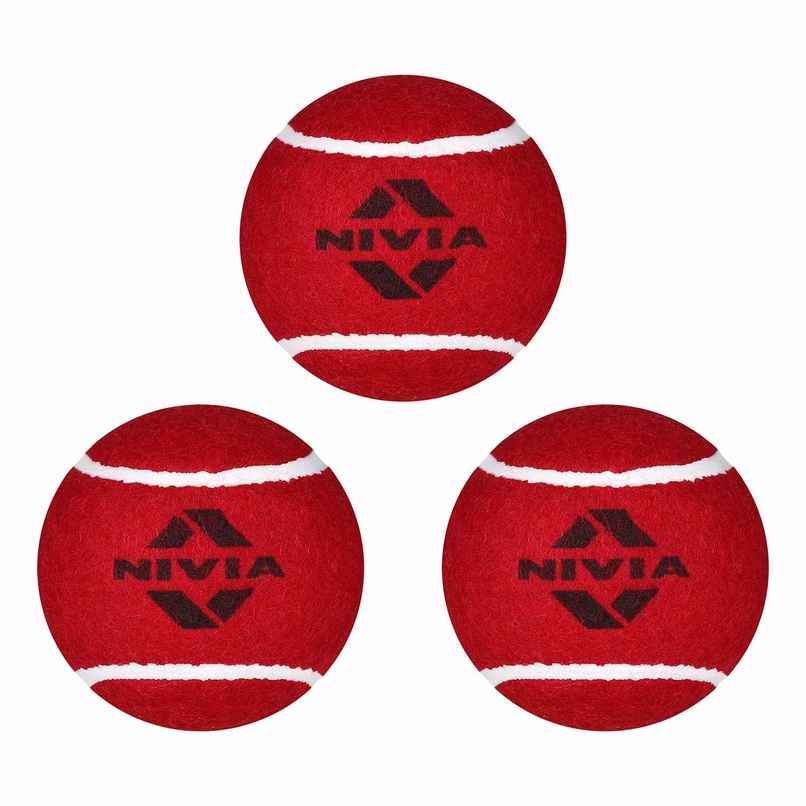 Nivia Tennis Ball Heavy Weight Red (Pack Of 3) Nivia Tennis Ball Heavy Weight Red (Pack Of 3)