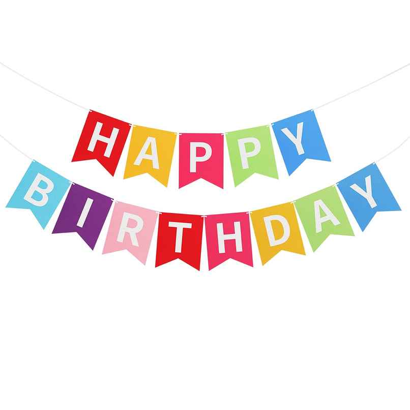 Party Propz Multicolour Happy Birthday Banner