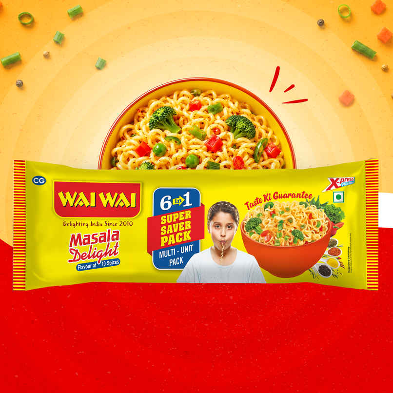 Wai Wai Express Instant Masala Delight Noodles