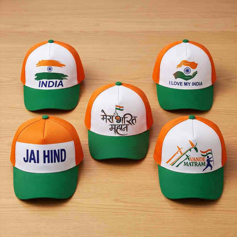 Independence Day Tricolour Cap INDIA Printed Patriotic Cap for Kids, Men & Women | Party Propz Independence Day Tricolour Cap INDIA Printed Patriotic Cap for Kids, Men & Women | Party Propz