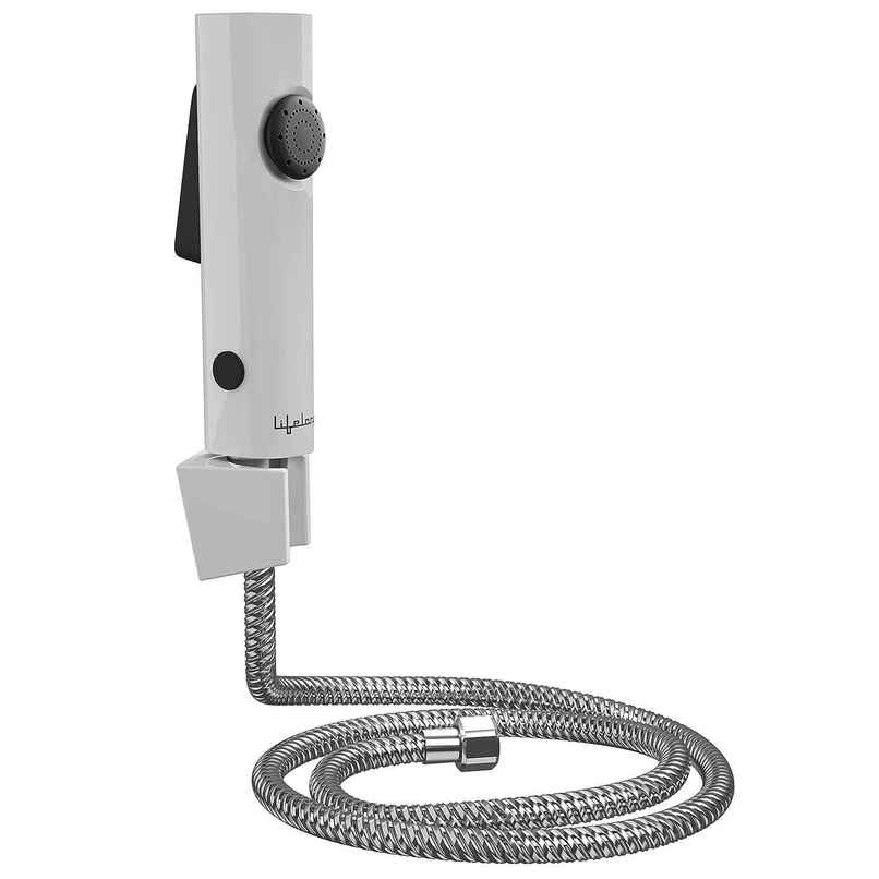 Lifelong Abs Health Faucet | 1 meter | Hand Jet Bidet Spray | White Lifelong Abs Health Faucet | 1 meter | Hand Jet Bidet Spray | White