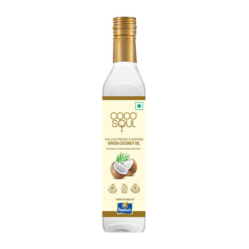 Coco Soul Cold Pressed Natural Virgin Coconut Oil, from the makers of Parachute Coco Soul Cold Pressed Natural Virgin Coconut Oil, from the makers of Parachute