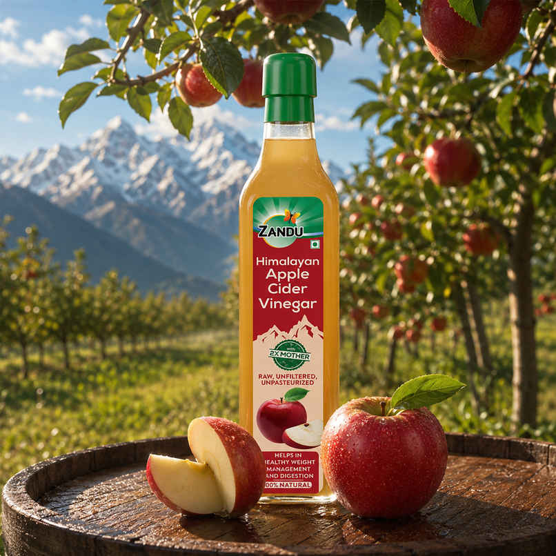 Zandu Himalayan Apple Cider Vinegar | Goodness of 2x Mother of Vinegar | Himalayan Farms Zandu Himalayan Apple Cider Vinegar | Goodness of 2x Mother of Vinegar | Himalayan Farms
