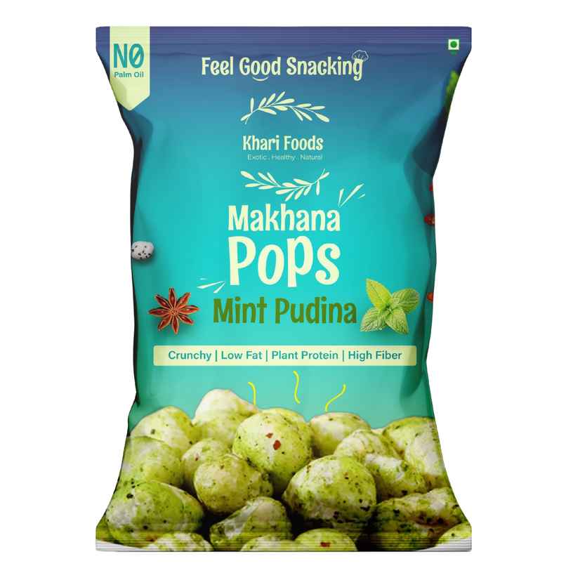 Khari Foods Makhana Pops | Mint Pudina Foxnuts | Healthy Snacks