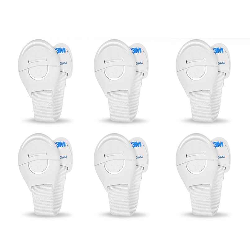 BabyPro Safety Latch for Furniture Cabinets, Drawers | White BabyPro Safety Latch for Furniture Cabinets, Drawers | White