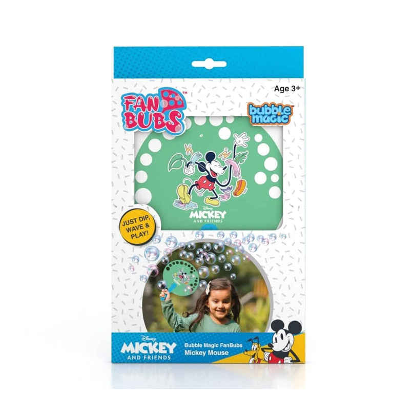 Bubble Magic FanBubs Mickey Mouse Theme - Bubble Maker Toy (Ages 3+) Bubble Magic FanBubs Mickey Mouse Theme - Bubble Maker Toy (Ages 3+)