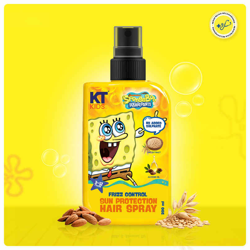 KT Kids Moisturizing Sun Protection Hair Spray with Oat Extract & Almond Oil 1 Pack KT Kids Moisturizing Sun Protection Hair Spray with Oat Extract & Almond Oil 1 Pack