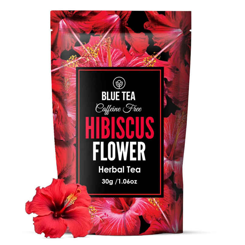 Blue Tea - Hibiscus Flower Herbal Tea | Zipper Blue Tea - Hibiscus Flower Herbal Tea | Zipper