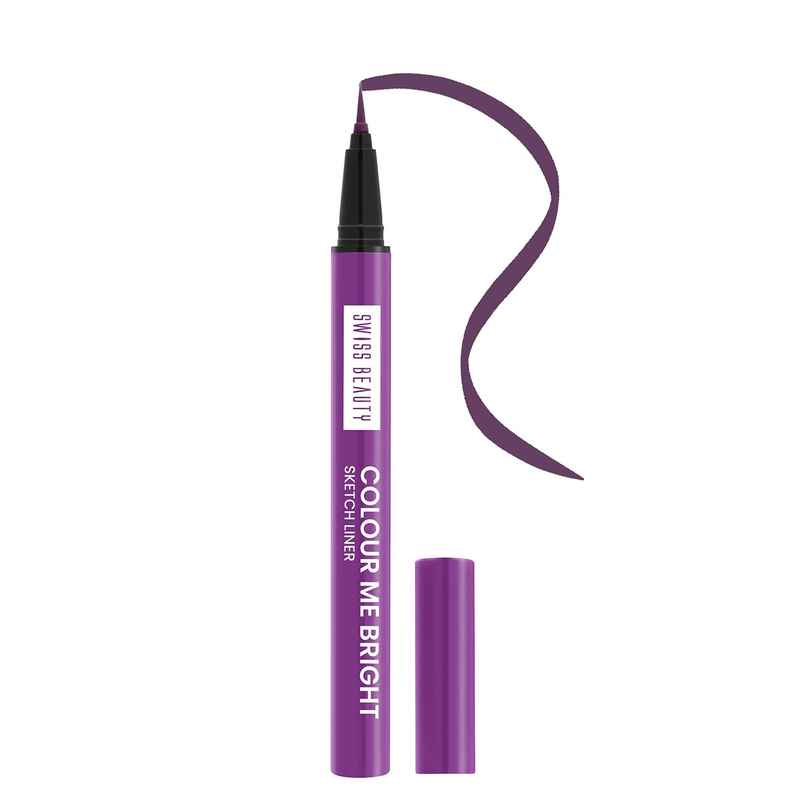 Swiss Beauty Colour Me Bright Sketch Eyeliner - 07 Purple Mush