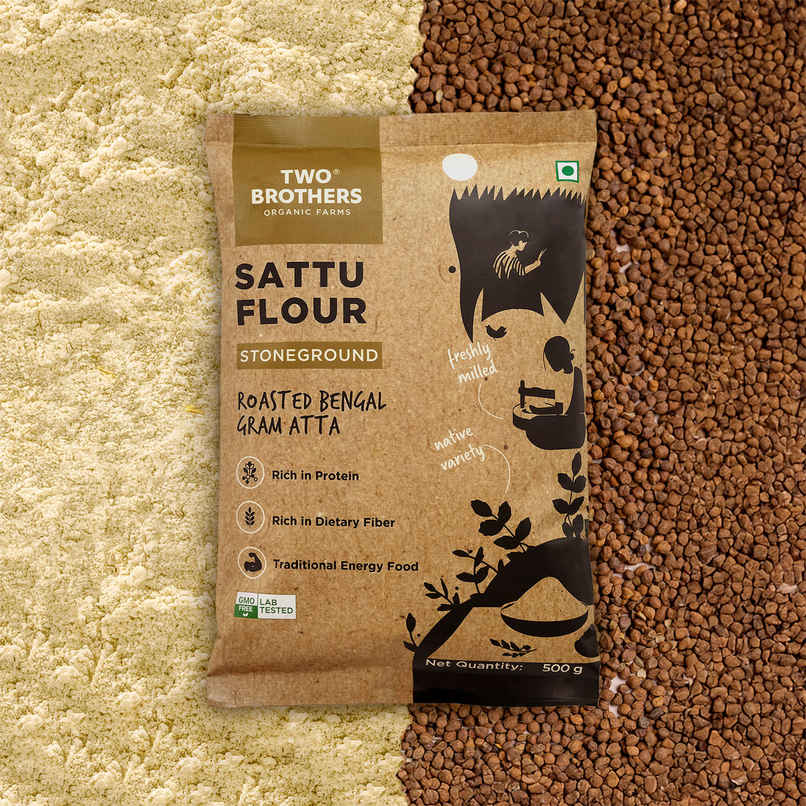 Two Brothers Sattu Atta Roasted Bengal Gram Two Brothers Sattu Atta Roasted Bengal Gram