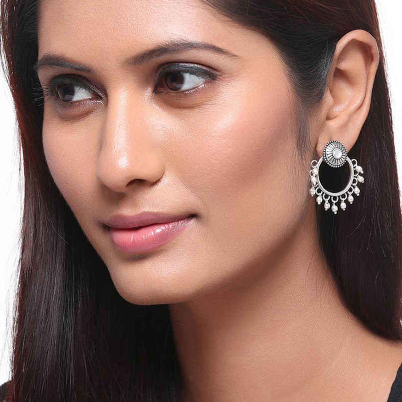 Voylla Work Essentials Ethnic Hoop Earrings Voylla Work Essentials Ethnic Hoop Earrings