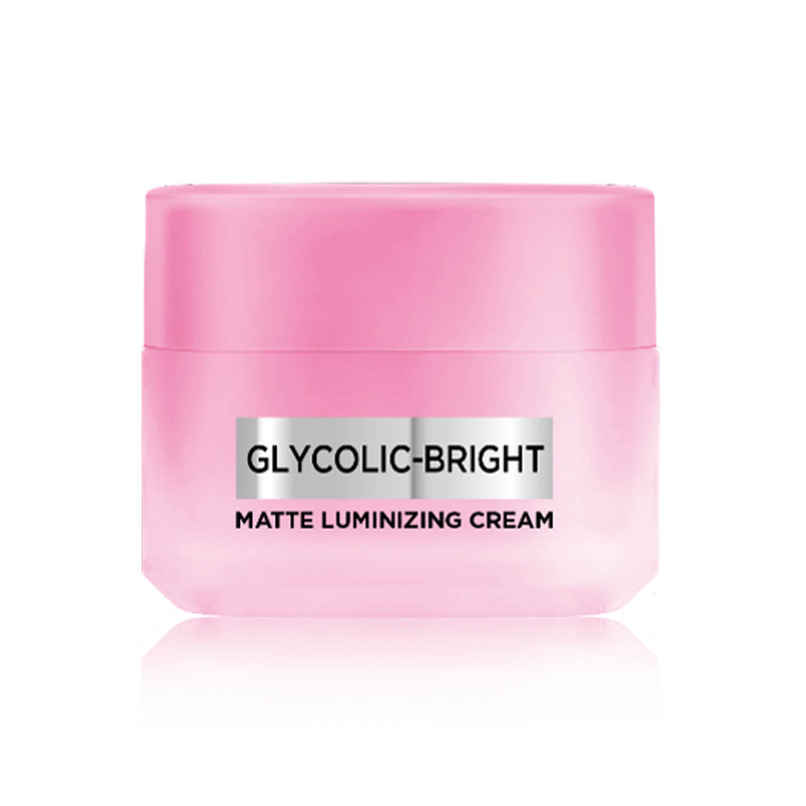 L'Oreal Paris Glycolic Bright Matte Luminizing Cream | Instant Glow Booster | Fades Dark spots