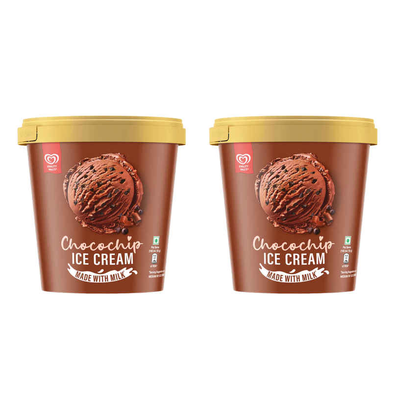 Kwality Wall's Chocochips Ice Cream Tub Combo