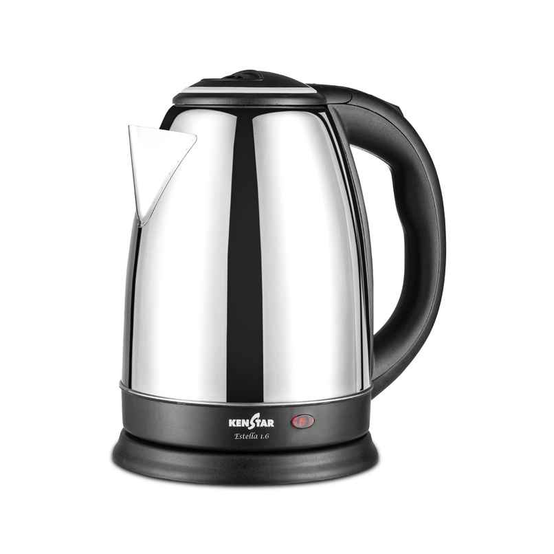 Kenstar Estella Electric Kettle | 1.6 L Capacity | 1350 W | Stainless Steel Body | Silver