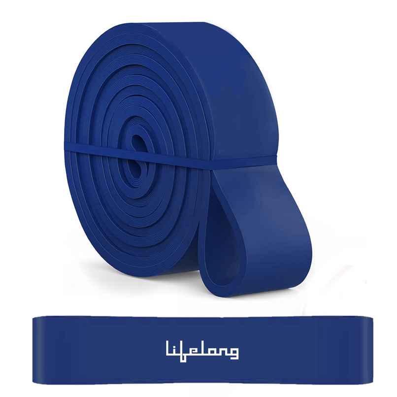 Lifelong Heavy Resistance Band For Workout|Exercise&Stretching|Heavy,(Llrb330C, Dark Blue)