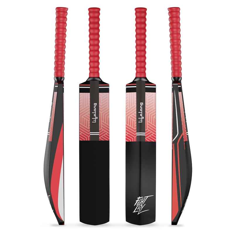 Lifelong 15+ years Plastic Cricket Bat 34 Inch | Black & Red