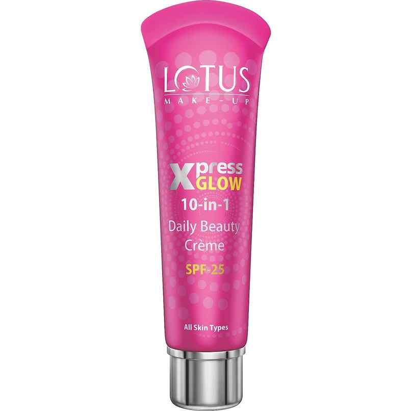 Lotus Make-Up Xpressglow Daily Beauty Cream Bright Angel Spf 25 Aloe Vera Semi Matte Finish