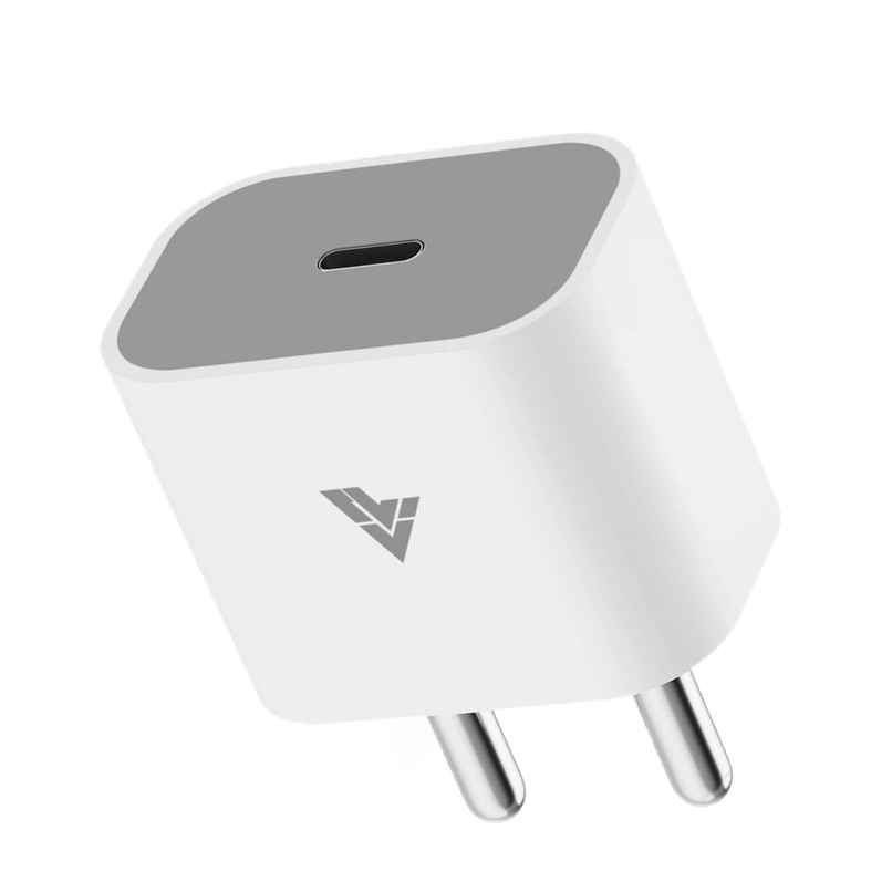 Fast Charger Adapter | 20 W | Type-C | White & Grey Fast Charger Adapter | 20 W | Type-C | White & Grey