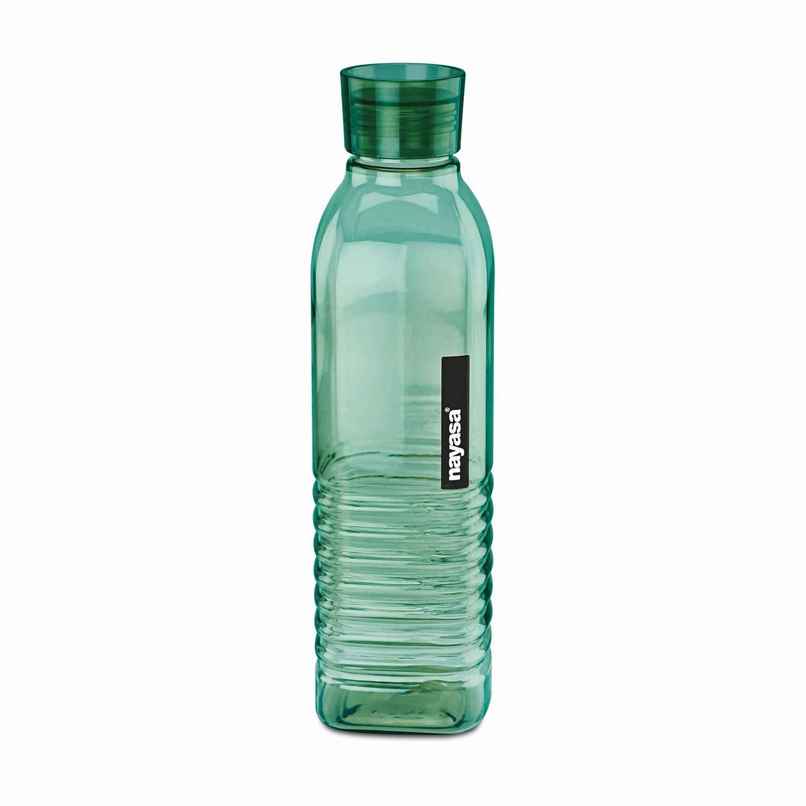 Nayasa Dorino Plastic Bottle | BPA-Free | Perfect for Home and Kitchen Use | Green - 1000 ml