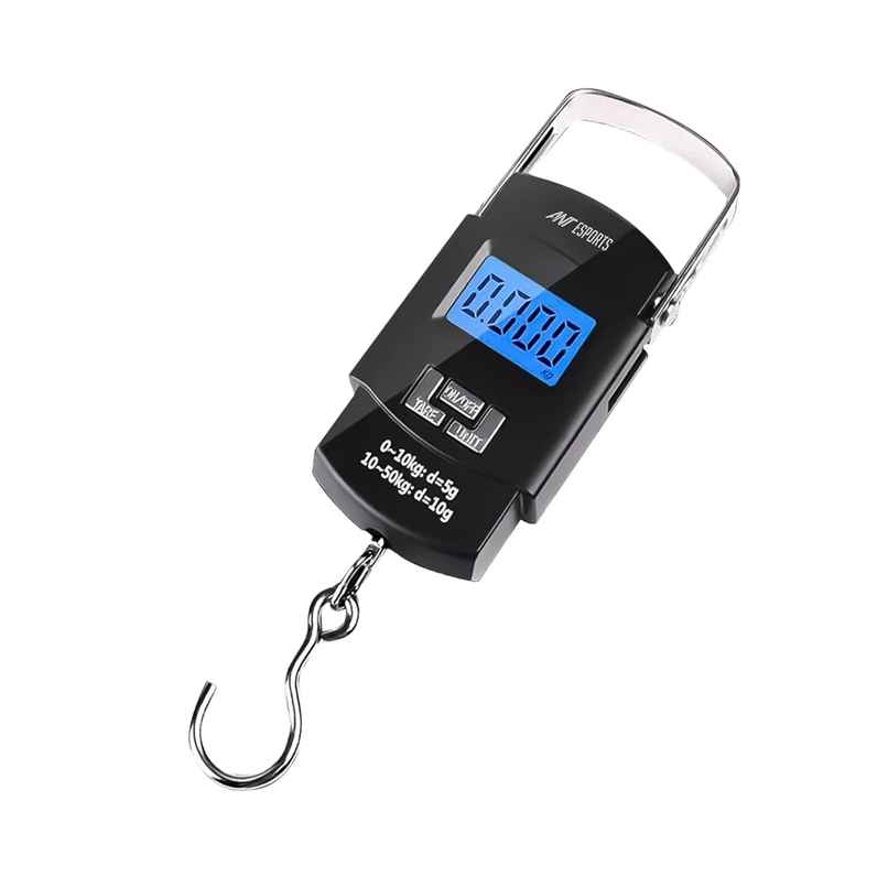 Ant Aels010 Portable Digital Luggage Weighing Scale | Black - 1 Unit Ant Aels010 Portable Digital Luggage Weighing Scale | Black - 1 Unit