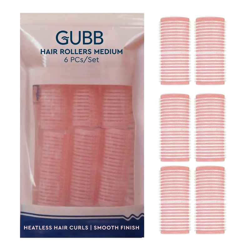 GUBB Medium Hair Rollers | Pink | Easy Styling Tool
