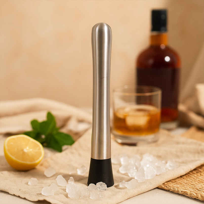 Stainless Steel Long Cocktail Muddler | 8 in | Pichai