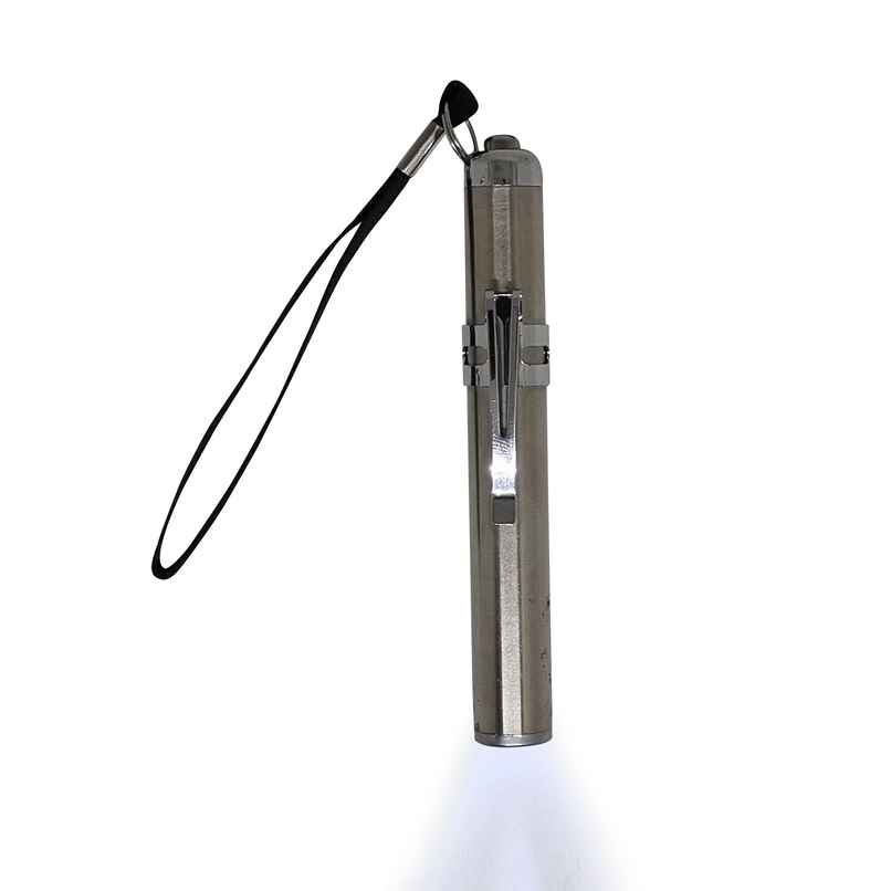 Sahyog Wellness Metal Mini Medical Pocket Pen Torch Having White Light - Silver Sahyog Wellness Metal Mini Medical Pocket Pen Torch Having White Light - Silver