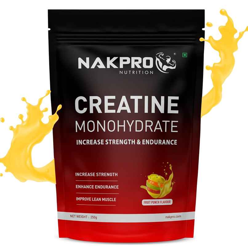 Nakpro Micronised Creatine Monohydrate Powder (Fruit Punch)