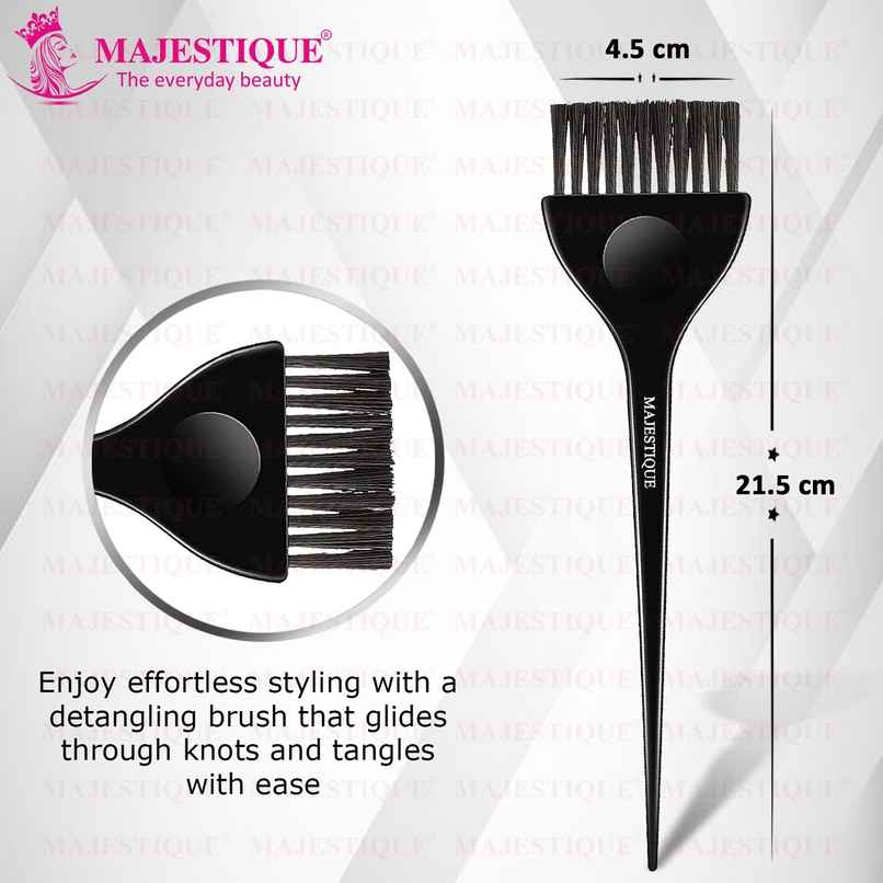 Majestique Professional Wide Hair Dye Brush - Coloring Applicator for Men & Women | Color May Vary