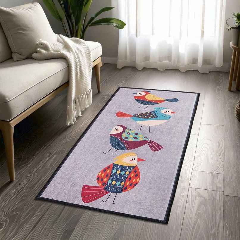 Velvet Floor Mat | 24 x 48 inch | Printed | Multicolour Velvet Floor Mat | 24 x 48 inch | Printed | Multicolour