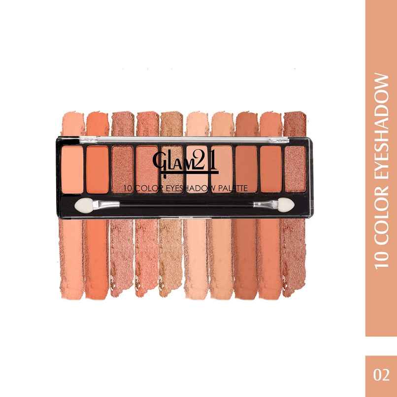 Glam21 Eyeshadow Palette 10 Highly Pigmented Shades - Mystique
