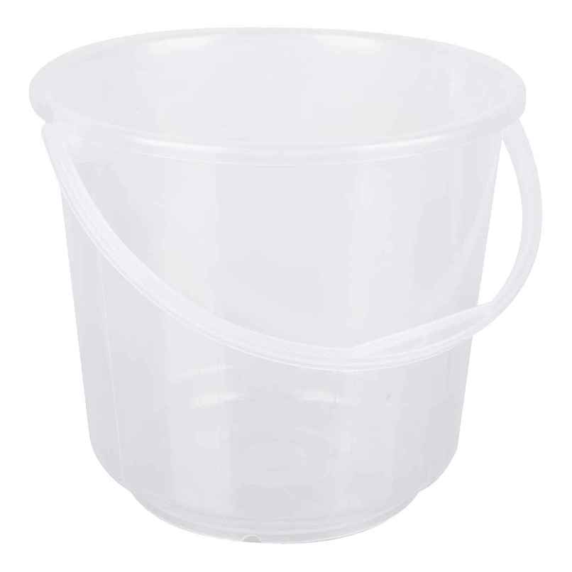 Heart Home Transparent Small Plastic Bucket - 5 L | For Mopping, Cleaning, Storage Heart Home Transparent Small Plastic Bucket - 5 L | For Mopping, Cleaning, Storage