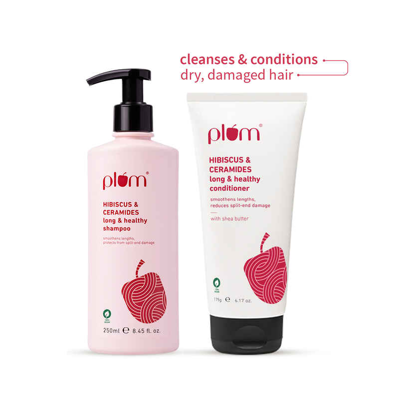 Plum Hibiscus & Ceramides Long & Healthy Shampoo & Conditioner