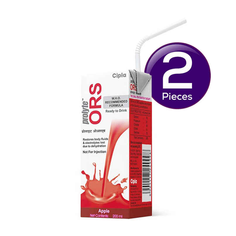 Cipla Prolyte (ORS) Apple Liquid Combo Cipla Prolyte (ORS) Apple Liquid Combo