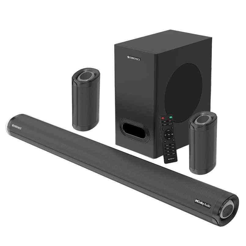 Zebronics Jukebar 9500WS PRO Dolby 5.1 soundbar with Wireless Satellites, Dolby Audio, 525W (Black)