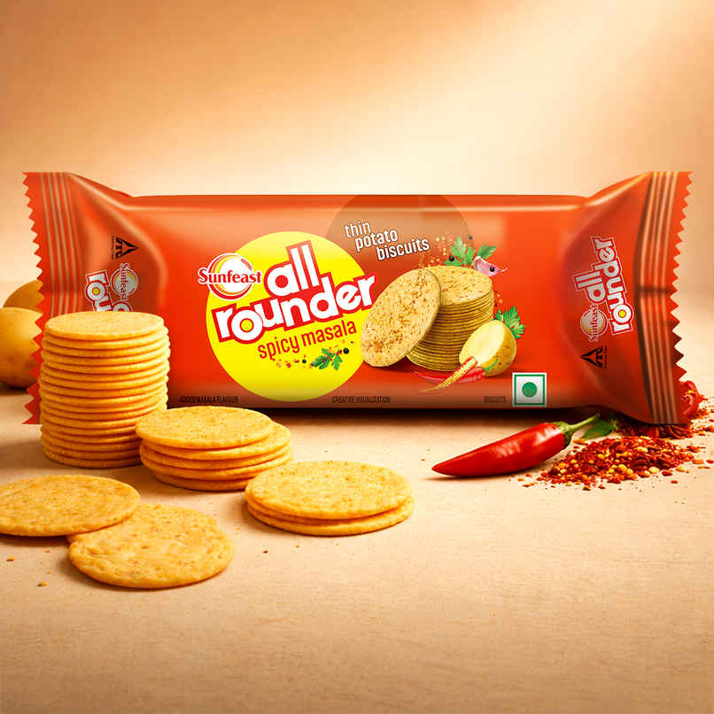 Sunfeast All Rounder Crunchy Potato Biscuit with Chatpata Masala Flavour