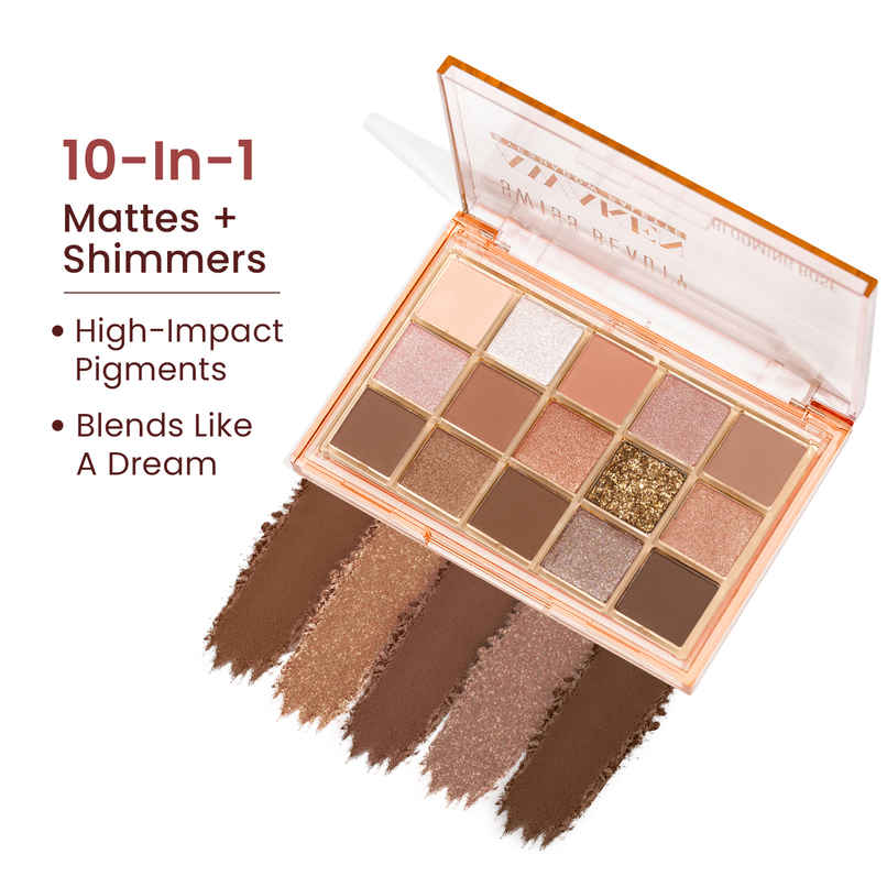 Swiss Beauty Awaken Eyeshadow Palette - 02 Brewed Morning Swiss Beauty Awaken Eyeshadow Palette - 02 Brewed Morning