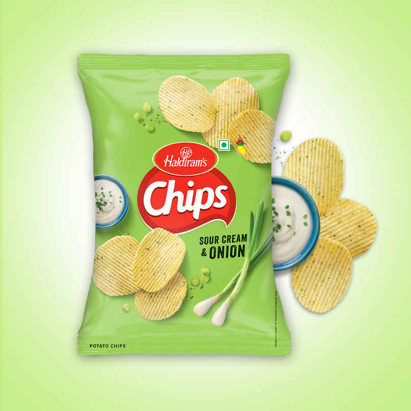 Haldiram's Chips | Sour Cream & Onion | Crunchy & Tasty