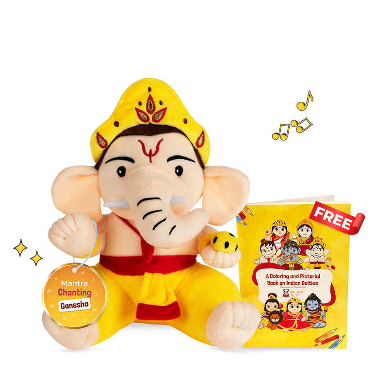 Panda's Box Mantra Chanting Baby Ganesha | Medium - 30 cm Panda's Box Mantra Chanting Baby Ganesha | Medium - 30 cm