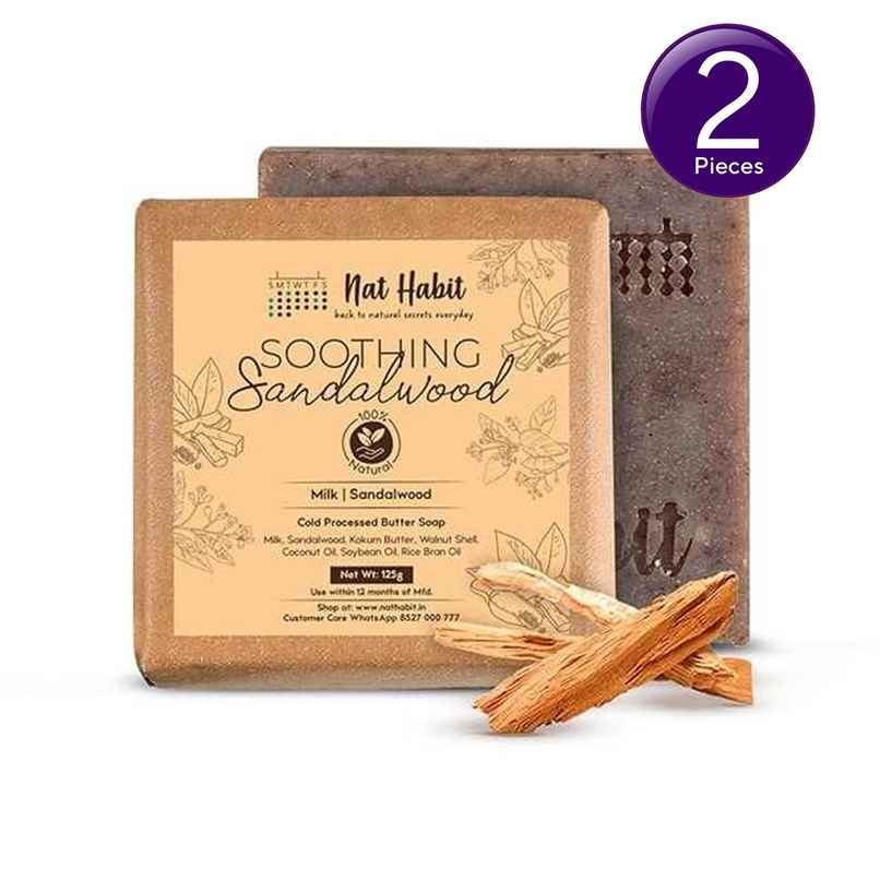 Nat Habit Natural Sandalwood Soap For Skin Brightening Combo Nat Habit Natural Sandalwood Soap For Skin Brightening Combo