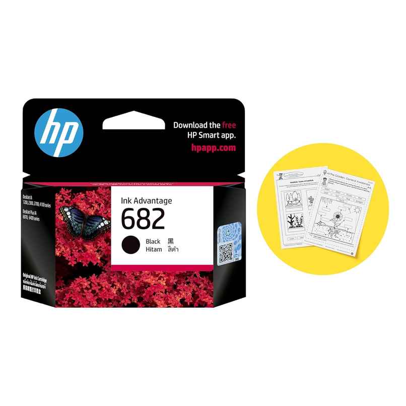 682 Black Original Ink Cartridge | For DeskJet IA & Plus IA Series
