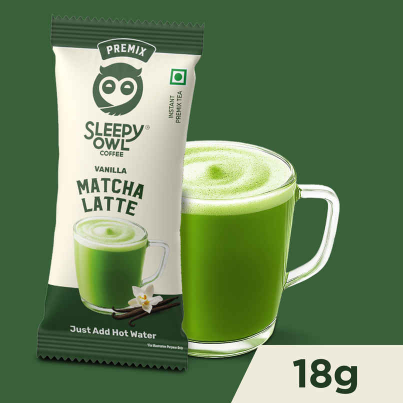 Sleepy Owl Vanilla Matcha Premix Sachet | Authentic Japanese Matcha Sleepy Owl Vanilla Matcha Premix Sachet | Authentic Japanese Matcha