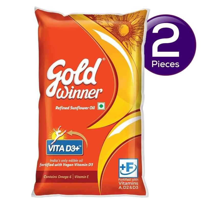 Gold Winner Refined Sunflower Oil - Pouch Combo