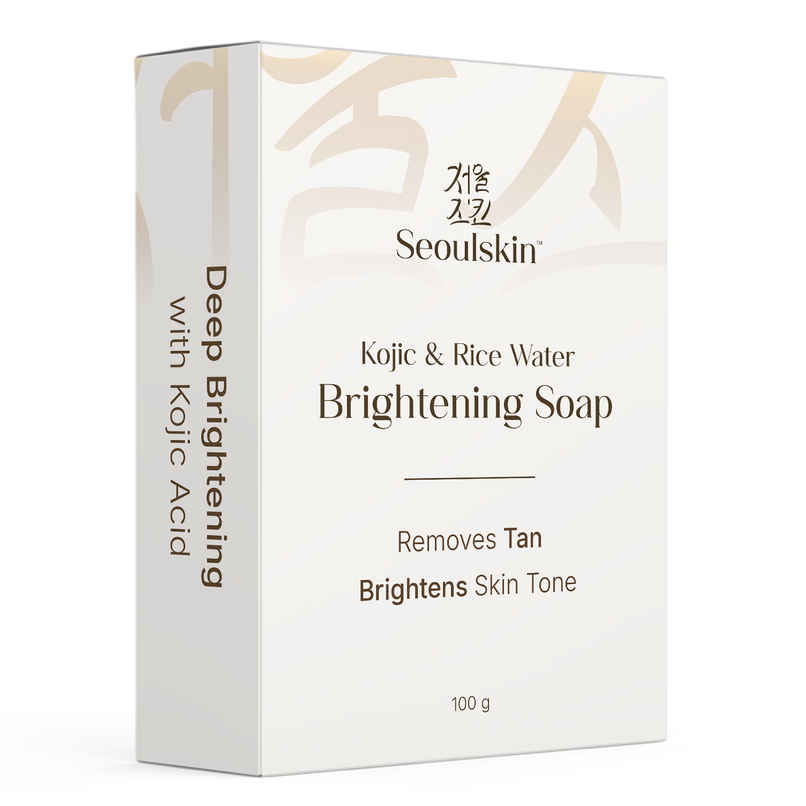 Seoulskin Kojic & Rice Soap | Brightening | Dark Spots, Tan Removal | All Skin Types Seoulskin Kojic & Rice Soap | Brightening | Dark Spots, Tan Removal | All Skin Types