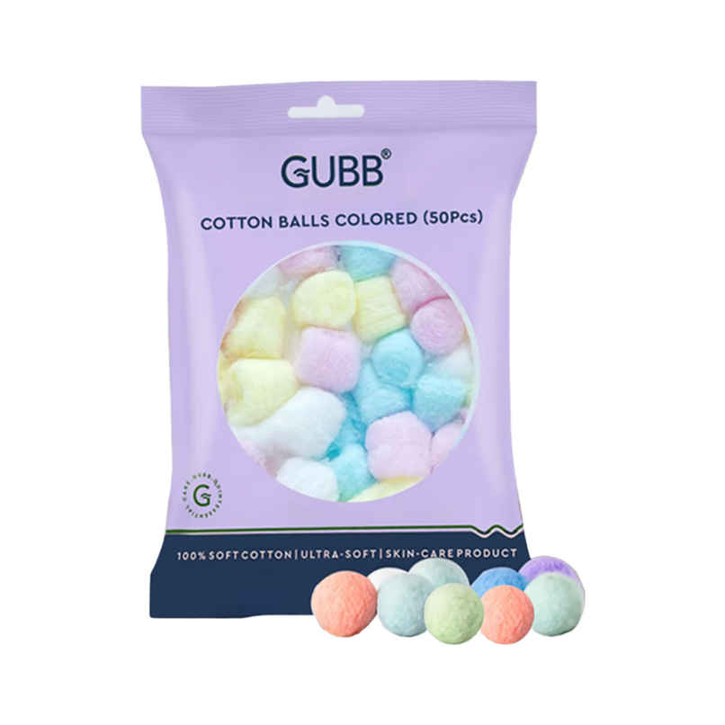 GUBB Cotton Colored Balls | Soft & Gentle