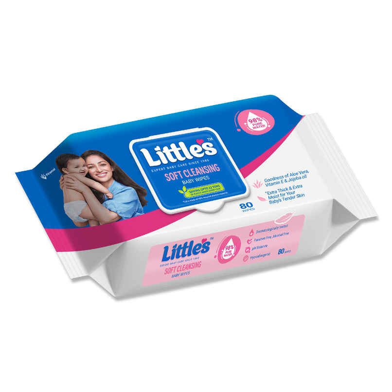 Littles Expert Baby Care Little's Soft Cleansing Baby Wipes Lid Littles Expert Baby Care Little's Soft Cleansing Baby Wipes Lid